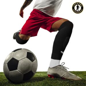 Tekkerz Leg Sleeve Compatible with Grip Socks Best Alternative to Soccer, Football, Hockey, Rugby Athletic Socks