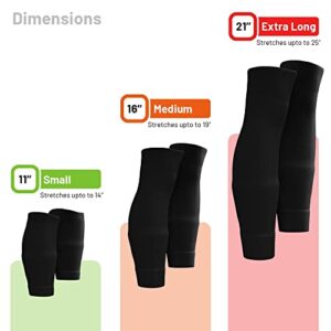 Tekkerz Leg Sleeve Compatible with Grip Socks Best Alternative to Soccer, Football, Hockey, Rugby Athletic Socks