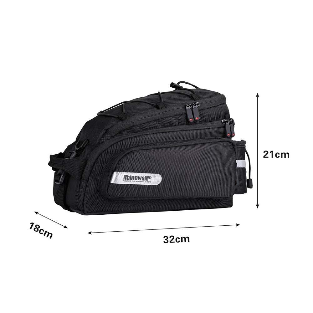 Rhinowalk Bike Trunk Bag Bike Pannier Bag Rack Bags Bicycle Carrier Bag Luggage Bag with Rain Cover (for Cargo Rack Bicycle Shoulder Bag Bicycle Professional Cycling Accessories)