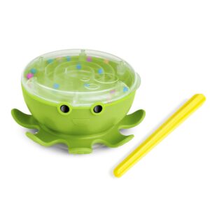 munchkin® octodrum™ 3-in-1 musical toddler bath toy (drum, tambourine and maze), green