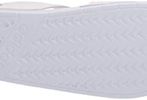 adidas Women's Adilette Sandal Slide, White/Champagne Metallic/White, 9