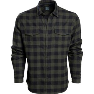 vortex optics timber rush flannel shirt - forest - large