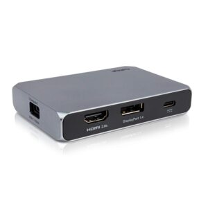 caldigit usb-c 10gb/s soho dock - up to 4k 60hz, hdmi 2.0b, displayport 1.4, 10gb/s usb a & usb c, uhs-ii microsd and sd card readers, bus power and passthrough charging, steam deck compatible