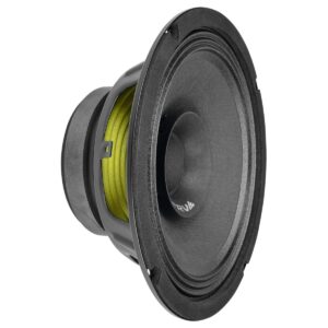 prv audio 8fr250 8 inch full range speaker, 8 ohms, 250 watts continuous program power, 125 watts rms power, 93.5 db, full-range driver loudspeaker for pro audio systems (single)