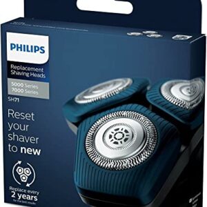 Philips SH71/50 Shaving Heads Compatible with Philips Shavers Series 7000 (S7XXX) and Series 5000 (S55XX), Replaces RQ12/70, RQ12/60, SH60/70, and SH70/70