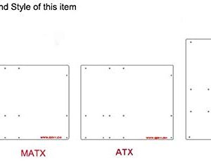 ATX Computer Open Air Case Bracket Acrylic DIY Bare PC Frame for ATX motherbar Support Graphics Card Transparent