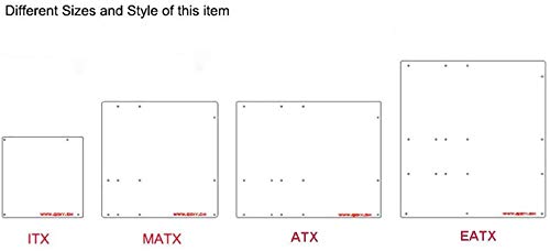 ATX Computer Open Air Case Bracket Acrylic DIY Bare PC Frame for ATX motherbar Support Graphics Card Transparent