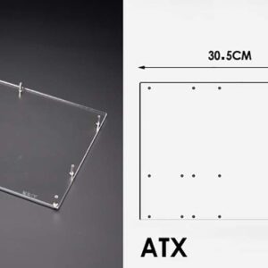 ATX Computer Open Air Case Bracket Acrylic DIY Bare PC Frame for ATX motherbar Support Graphics Card Transparent