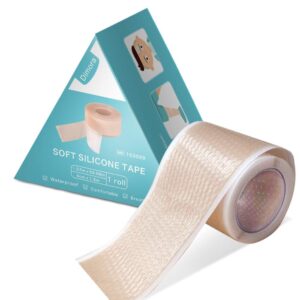 Dimora Silicone Medical Tape - Hypoallergenic First Aid Tapes with Easy Tear Design, Pain-Free Removal Surgical Tapes for Sensitive Skin, No Residue(1.6in x 59 in),1 Roll