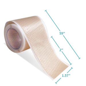 Dimora Silicone Medical Tape - Hypoallergenic First Aid Tapes with Easy Tear Design, Pain-Free Removal Surgical Tapes for Sensitive Skin, No Residue(1.6in x 59 in),1 Roll