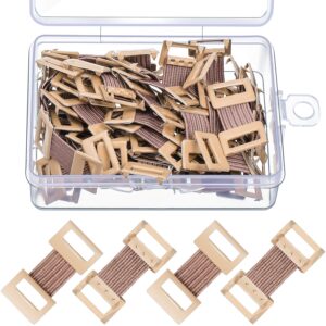 elastic bandage clips bandage wrap clips stretch metal clips with plastic storage box replaceable wrap clips for various types bandages (50 pieces)
