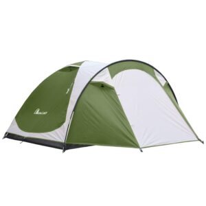 moon lence outdoor camping tent 3 to 4 person tent with screen room double doors & double layer waterproof design 2000mm