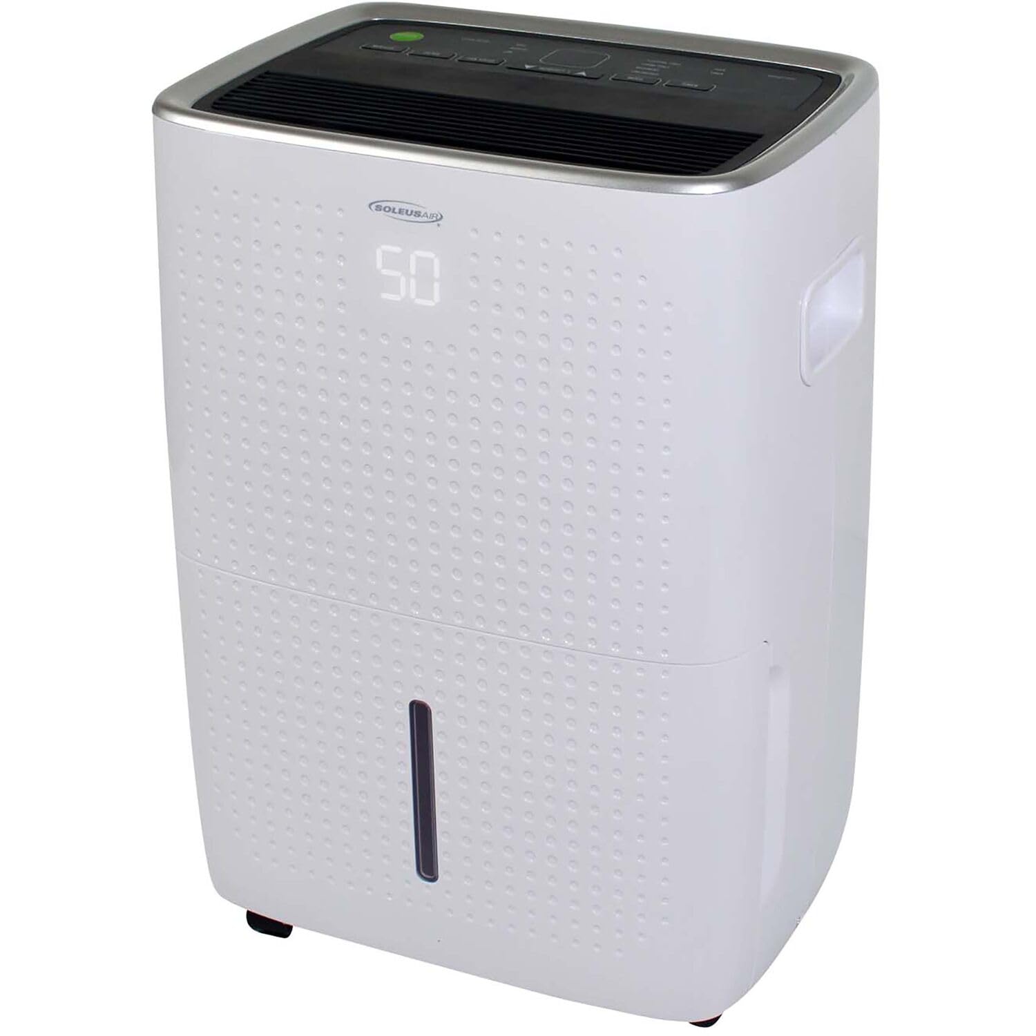 Soleus AC Energy Star 25-Pint Portable Dehumidifier with Auto-Shutoff & Timer, Home Dehumidifier and Moisture Absorber For Basement, Garage, Living Room in White