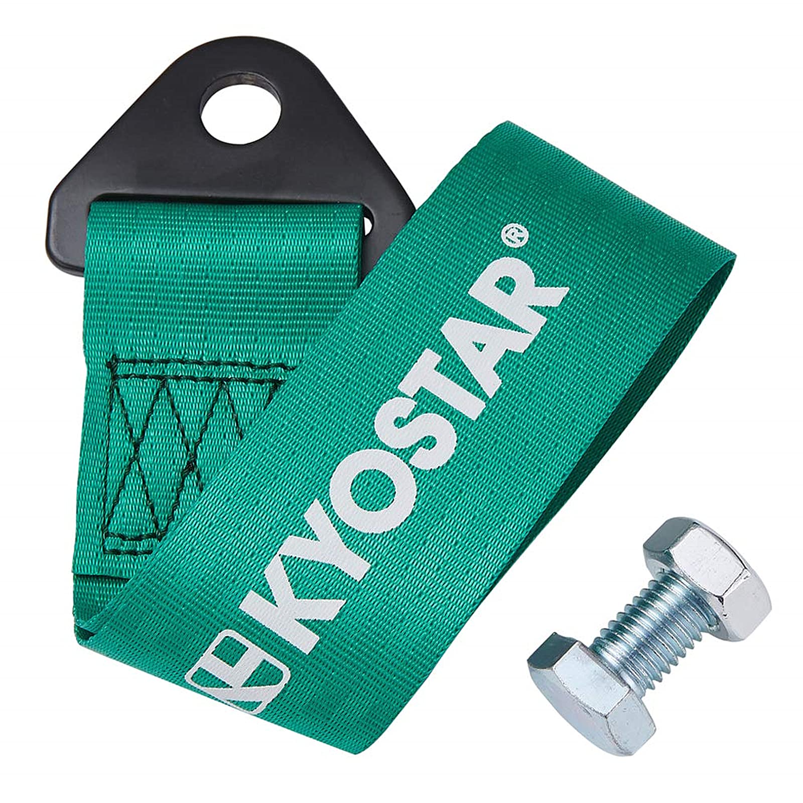 Kyostar Front Car Towing Strap Belt Universal Fitment Green