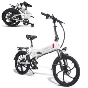 20" folding electric bike for adults,350w electric bicycle city ebike electric bicycles for adults with 48v 10.4ah removable battery, shimano 7-speed electric commuter bike 20lvxd30 for men women