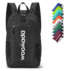 woomada packable hiking backpack, 35l 40l lightweight water resistant nylon backpack outdoor travel hiking daypack（35l-summer leaf）