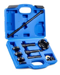 orion motor tech wheel bearing puller tool kit compatible with harley davidson motorcycles, wheel bearing remover installer tool set for 0.75" 1" 25mm bearings compatible with hogs from 2000, 11 pcs