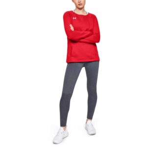 Under Armour Women's UA Hustle Fleece Crew MD Red