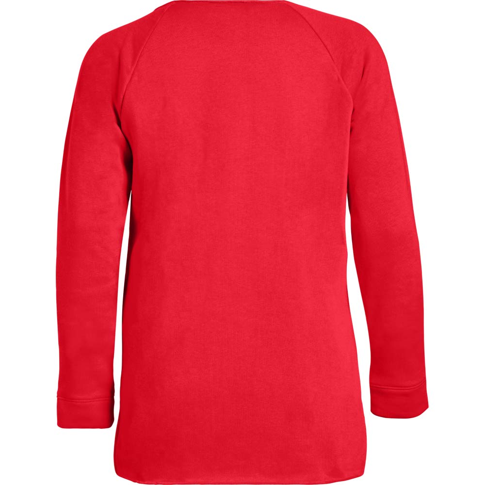 Under Armour Women's UA Hustle Fleece Crew MD Red