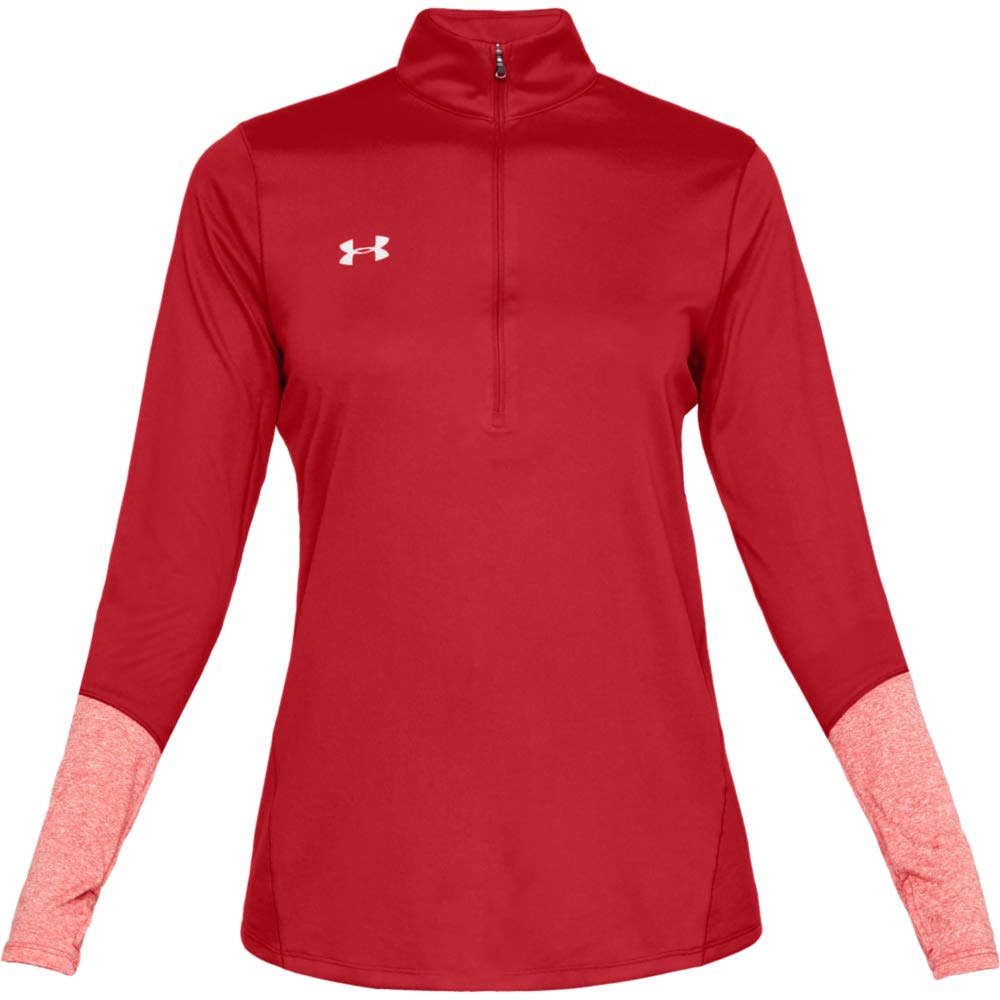 Under Armour Women's UA Locker ½ Zip SM Red