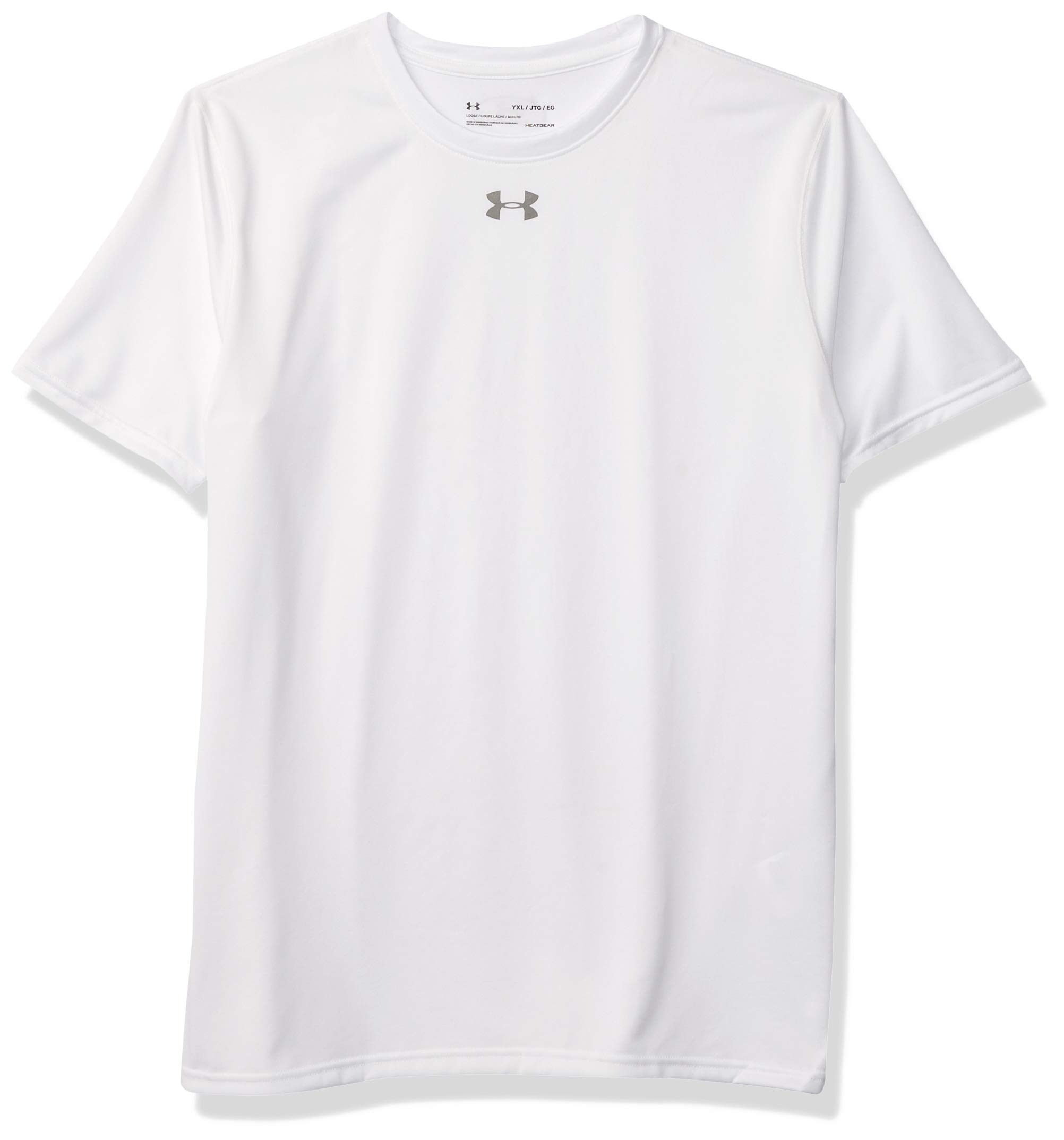 Under Armour Locker Tee Short-sleeve T-shirt, White (100)/ Graphite, Youth Large