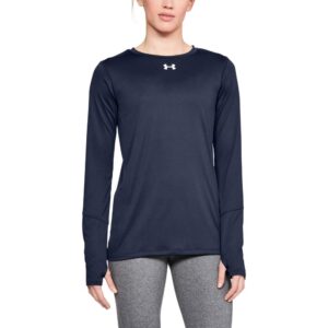 under armour women's ua locker 2.0 long sleeve sm navy