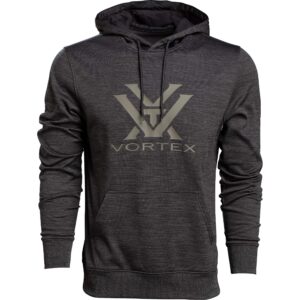 vortex optics performance hoodies (black heather, x-large)