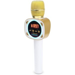 Singing Machine Official Carpool Karaoke, The Mic, Bluetooth Microphone for Cars, White (CPK545) (Renewed)