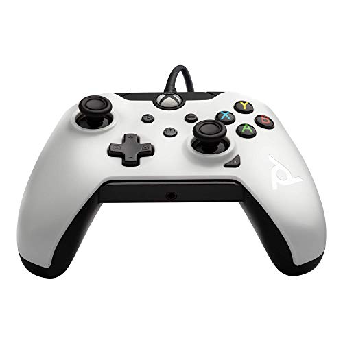 PDP Wired Game Controller - Xbox Series X|S, Xbox One, PC/Laptop Windows 10, Steam Gaming Controller - USB - Advanced Audio Controls - Dual Vibration Videogame Gamepad - Artic White