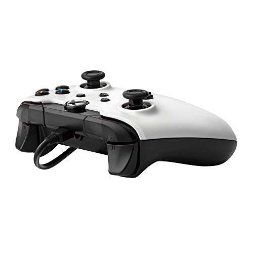 PDP Wired Game Controller - Xbox Series X|S, Xbox One, PC/Laptop Windows 10, Steam Gaming Controller - USB - Advanced Audio Controls - Dual Vibration Videogame Gamepad - Artic White