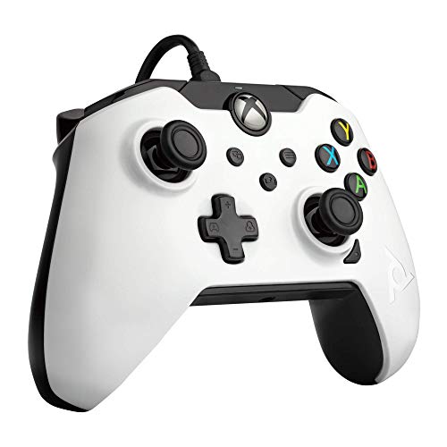 PDP Wired Game Controller - Xbox Series X|S, Xbox One, PC/Laptop Windows 10, Steam Gaming Controller - USB - Advanced Audio Controls - Dual Vibration Videogame Gamepad - Artic White