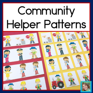 community helpers patterns with ab, abc, aab & abb patterns