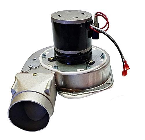 Englander PU-076002B Combustion Exhaust Blower Motor Fan with Housing & Gasket for Englander 25-PDVC, 55-SHP10, 25-PDV Pellet Stoves