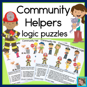 community helpers logic puzzles