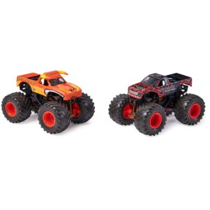 Monster Jam, Official El Toro Loco vs. Northern Nightmare Color-Changing Die-Cast Monster Trucks, 1:64 Scale