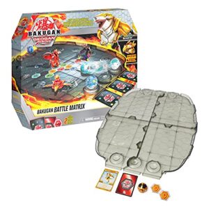 bakugan battle matrix, deluxe game board with exclusive gold sharktar, kids toys for boys aged 6 and up