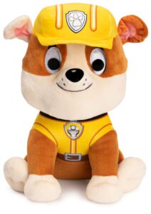 gund paw patrol rubble in signature construction uniform for ages 1 and up, 9”