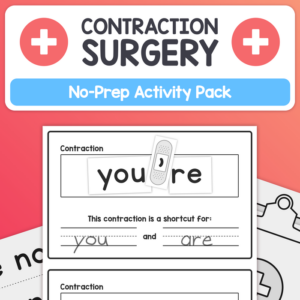 no prep contractions activity – contraction surgery – learn & practice making contractions