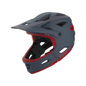 Giro Switchblade MIPS Adult Mountain Cycling Helmet - Matte Portaro Grey/Red (2021), Large (59-63 cm)