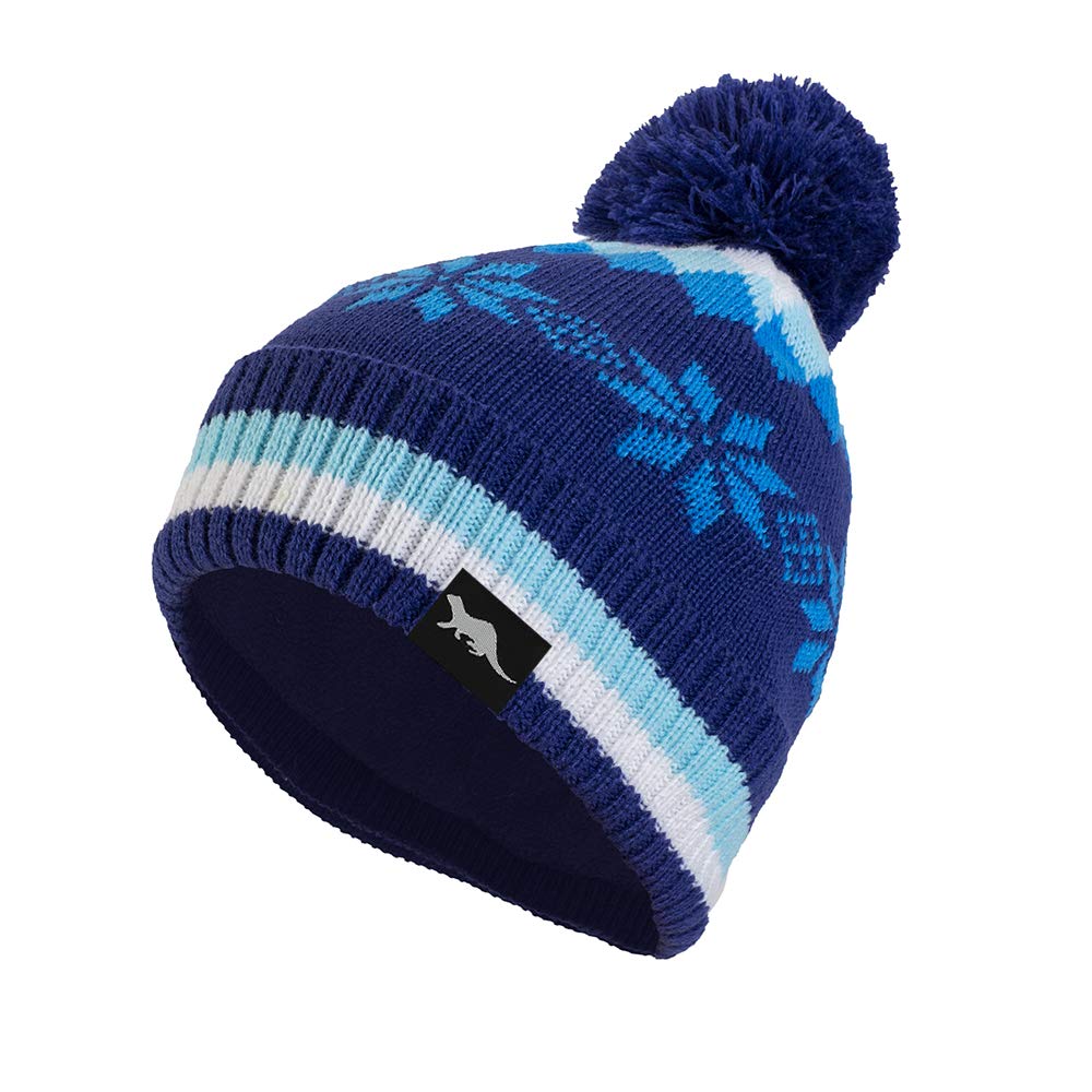 OTTER Waterproof, Windproof, Breathable - Beanie Hats Suitable for All Activities in All Weather Conditions Hat in 7 Colours (White & Blue)