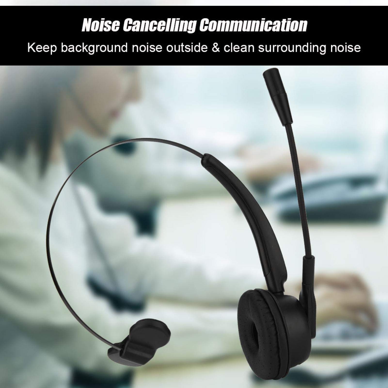 Socobeta Bluetooth Headset Call Center Headphones 12 Hours Call Noise Cancelling Bluetooth Call Center Headphones