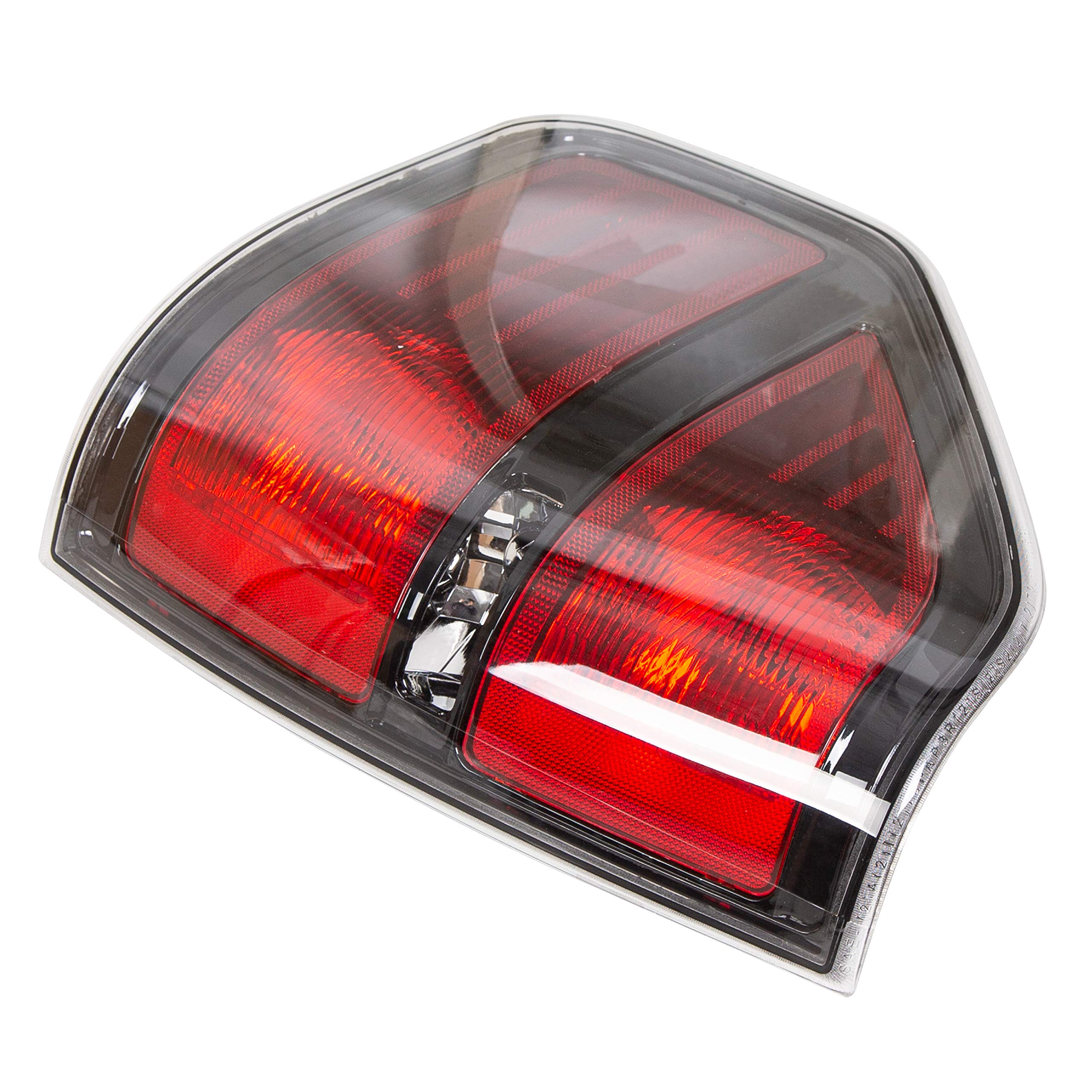 Pair Halogen Tail Lights Compatible with 2009-2014 Ford F-150 F150 SVT Rear Brake Lamps Red Lens LH&RH w/Black Trim Raptor Pickup (Without Bulbs)