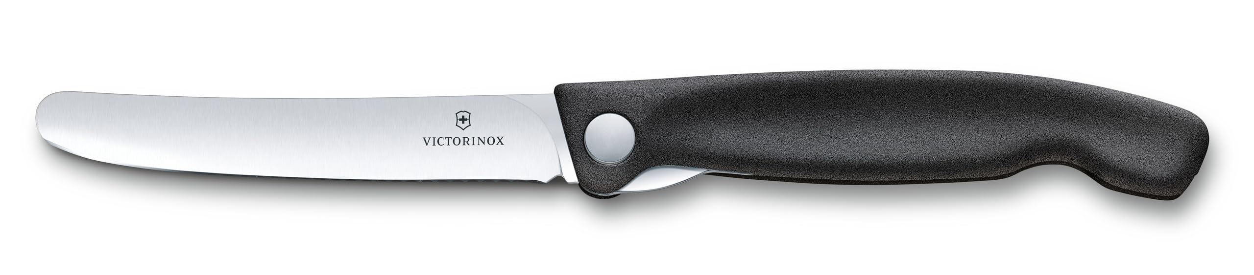 Victorinox Swiss Classic Foldable Paring Knife, Straight Edge Black 4.3 in