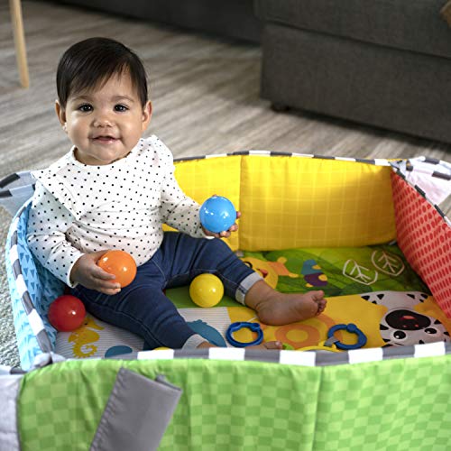 Baby Einstein Patch's Playspace Activity Play Mat & Ball Pit Gym with Music, Age Newborn+