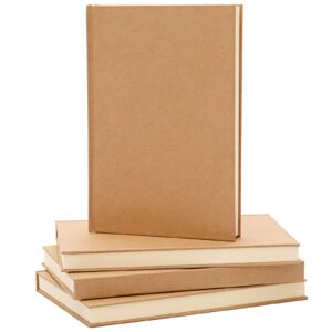labuk 4 pack blank notebook bulk, 120 sheets sketch book 100gsm 5.6"x 8.3" hardcover sketchbook for office school travelers gifts