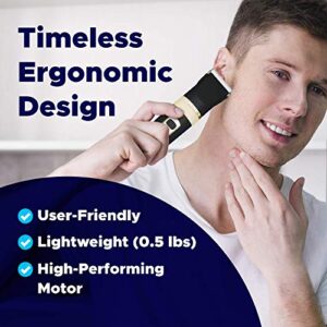 Equinox International, Beard Trimmer for Men - Hair Trimmer - Professional Electric Shaver with Men's Grooming Kit - Rechargeable, Cordless Clipper for Face and Body -Waterproof - Includes 8 Guards