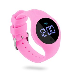 uppro potty training watch with countdown timer, rechargeable and water resistant toddler watch, musical potty trainer alarm for toilet training, compatible with potty watch（pink）