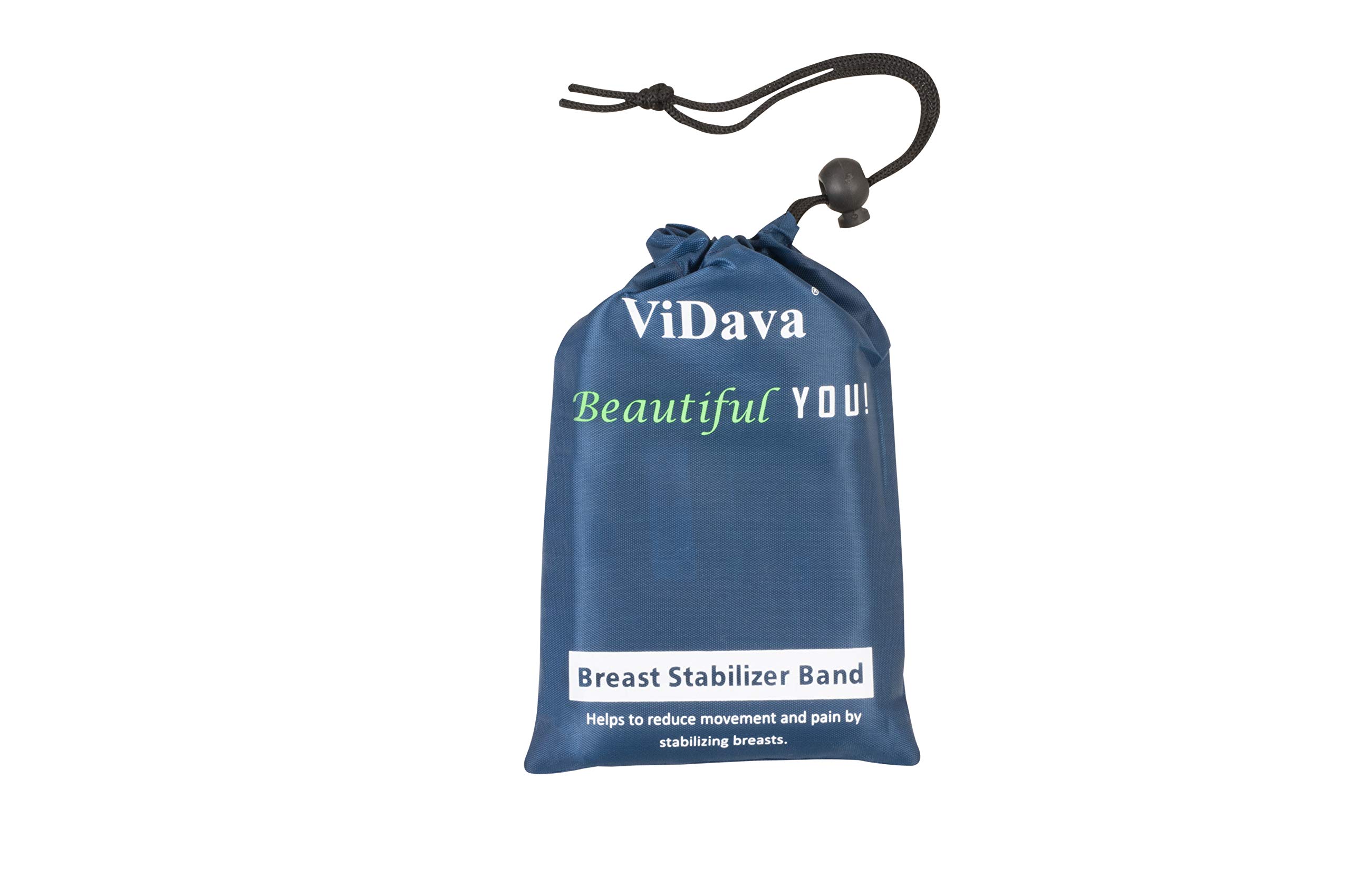 ViDava Breast Implant Stabilizer Band, Post Surgery Augmentation and Reduction Strap, High Impact Support Band, Soft Breathable Fabric, One Size Fits Most