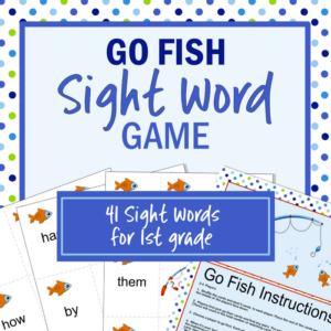 go fish sight word game