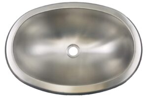 class a customs | 300 series stainless steel 10" x 13" oval sink for rvs and campers